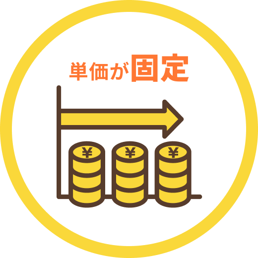 単価が固定
